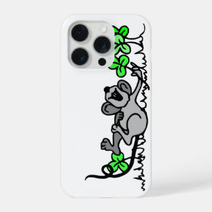 Mouse Playing In Shamrocks iPhone 15 Pro Case