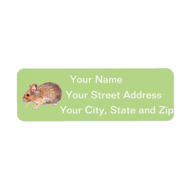 Mouse Return Address Label (Front)