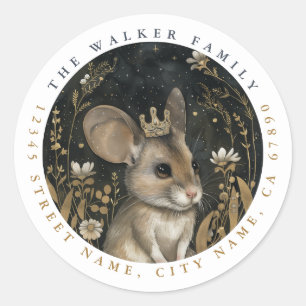 Mouse Round Stickers