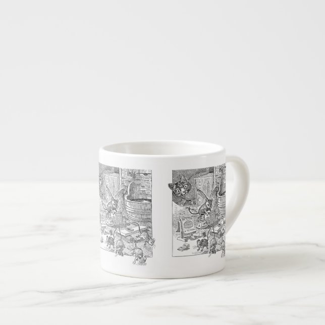 Mouse School Espresso Cup (Front Right)