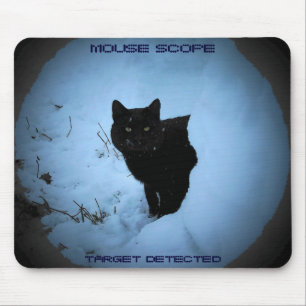Mouse scope - funny cat mouse pad