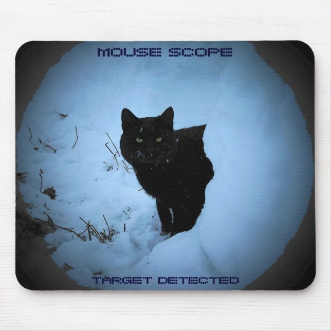 Mouse scope - funny cat mouse pad (Front)
