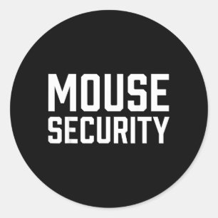 Mouse Security Birthday Family Halloween Costume Classic Round Sticker