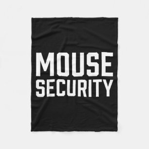 Mouse Security Birthday Family Halloween Costume Fleece Blanket