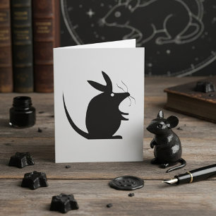 Mouse Silhouette Card