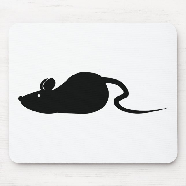 Mouse Silhouette Mouse Pad (Front)
