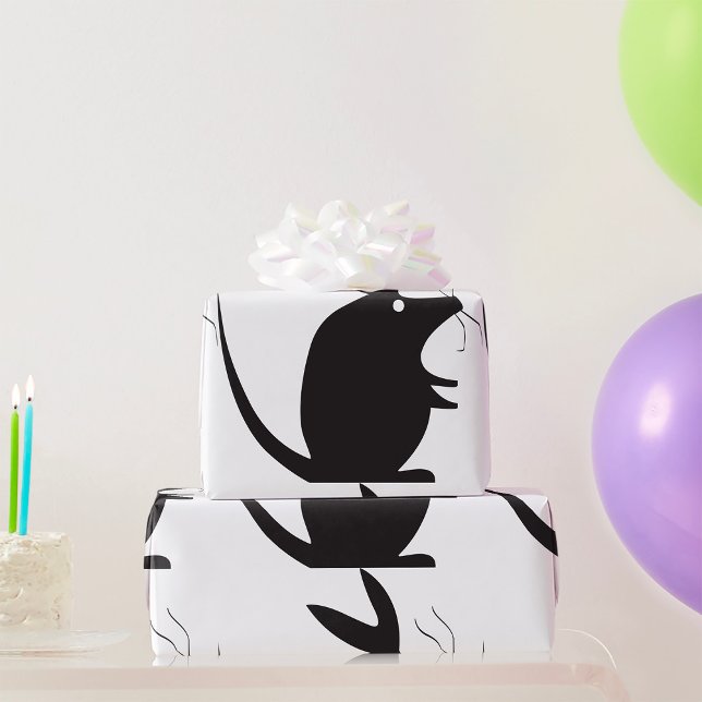 Mouse Silhouette Wrapping Paper (Creator Uploaded)