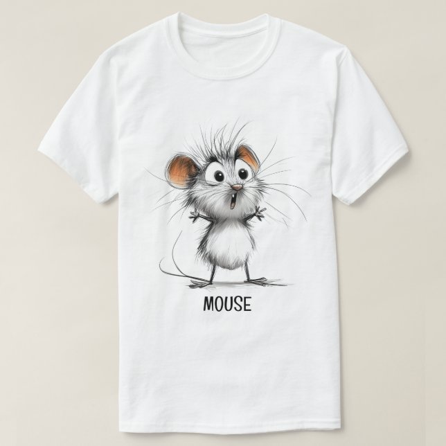 Mouse Sketch T-Shirt (Design Front)