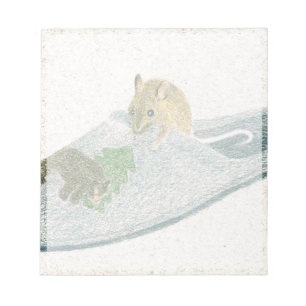 Mouse Slipper Notepad
