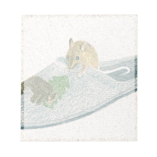 Mouse Slipper Notepad (Front)