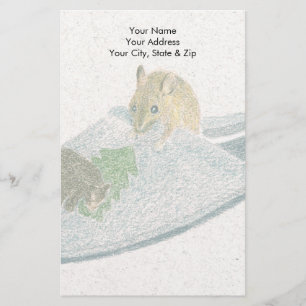 Mouse Slipper Stationery
