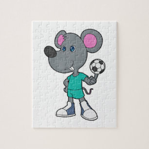 Mouse Soccer player Soccer Jigsaw Puzzle
