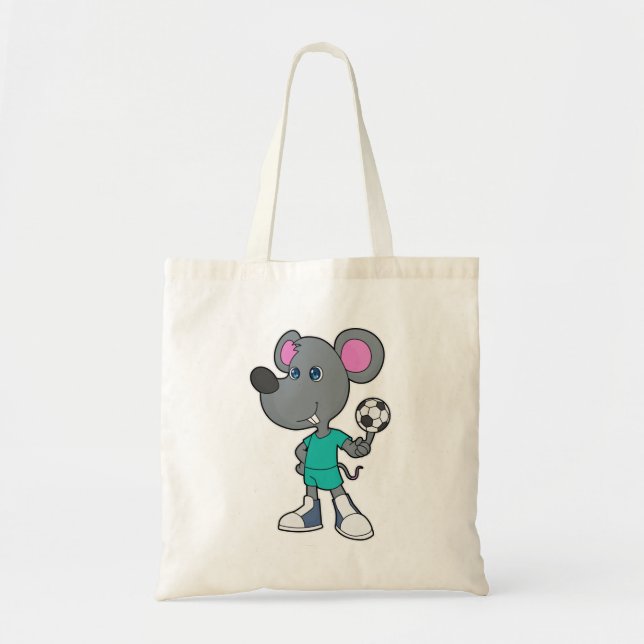 Mouse Soccer player Soccer Tote Bag (Front)