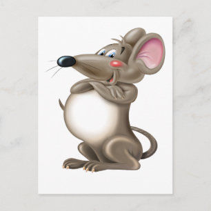 Mouse, souris, maus, ratón postcard