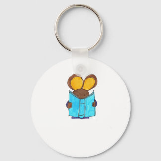 Mouse The Book Worm Key Ring