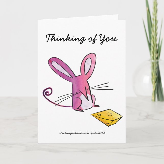 Mouse thinking of you card (Front)