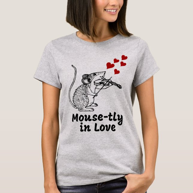 Mouse-tly in Love T-Shirt (Front)