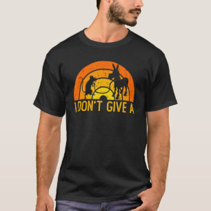 mouse walking a donkey i don't give rats 3 T-Shirt