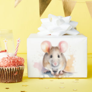 Mouse Wildlife & Nature Water Colour Set Wrapping Paper