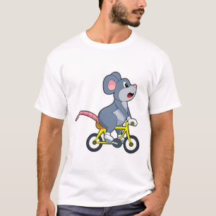 Mouse with Bicycle T-Shirt