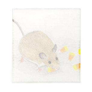 Mouse with Candy Corns Notepad
