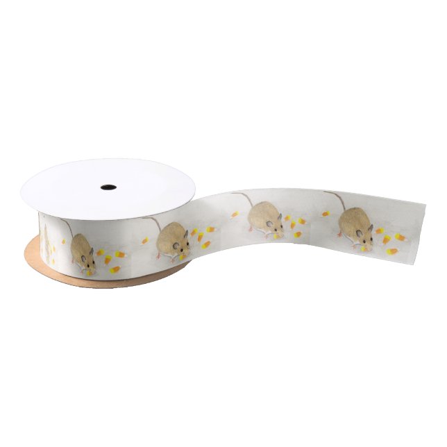 Mouse with Candy Corns Satin Ribbon (Spool)