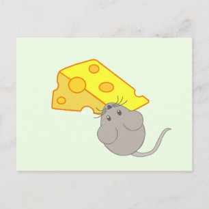 Mouse with Cheese Postcard