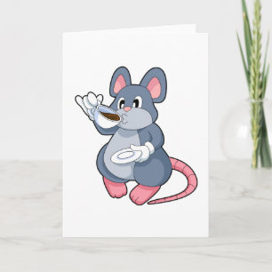 Mouse with Coffee Cup Card