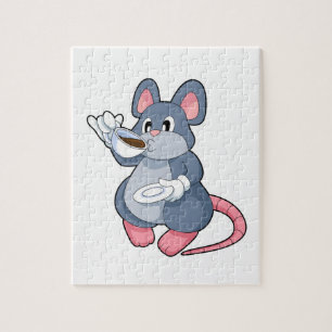 Mouse with Coffee Cup Jigsaw Puzzle