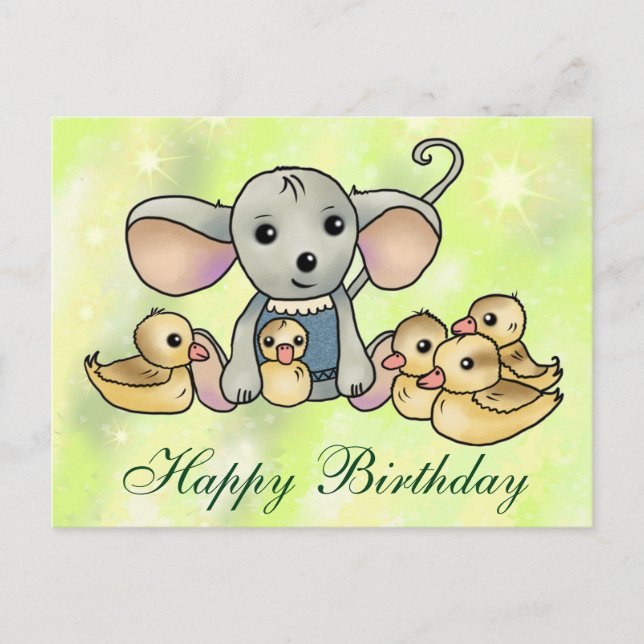 mouse with dummy postcard (Front)