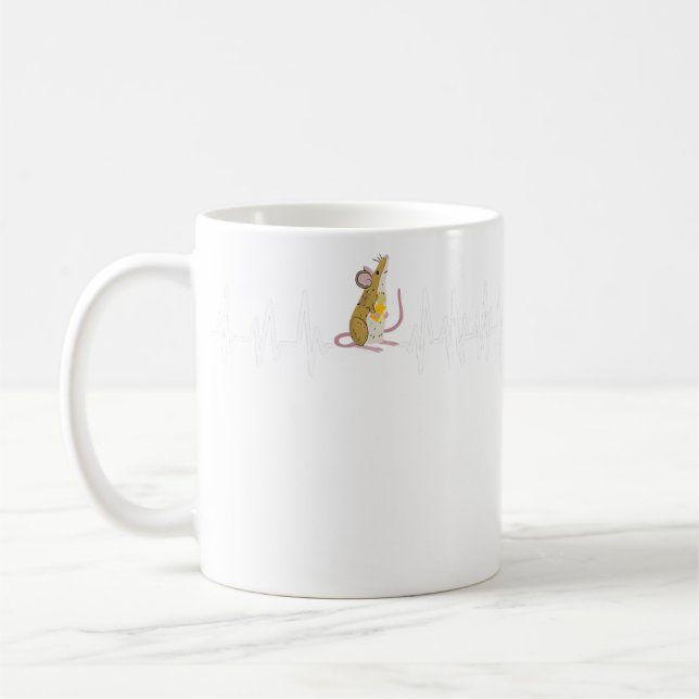 Mouse Women Men Kids Mice Rat Little Mouse Coward Coffee Mug (Left)