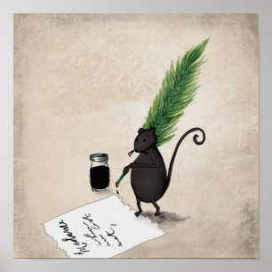 Mouse Writer Poster
