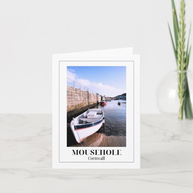Mousehole Harbor, Cornwall Card (Front)