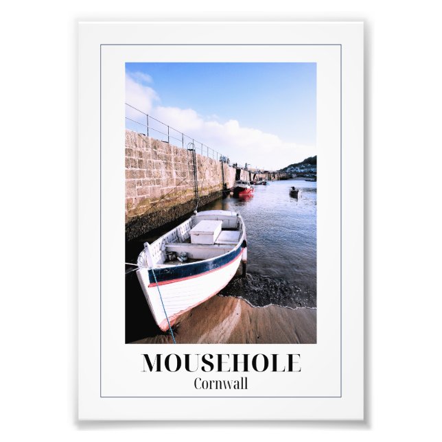 Mousehole Harbor, Cornwall Photo Print (Front)