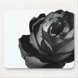 Mousemat Black Rose Flowered Mousepad
