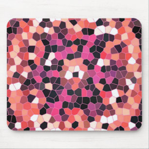 Mousemat Bright Light to Dark Pinks Tiles Design