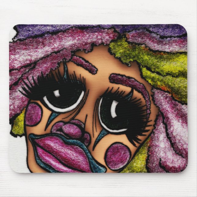 Mousemat Fun Clown, Customisable (Front)