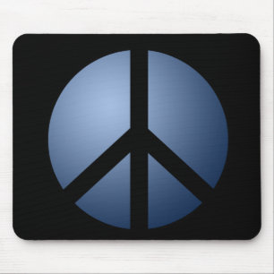 Mousemat Peace, Black and Blue