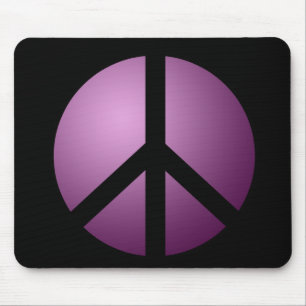 Mousemat Peace, Black and Purple