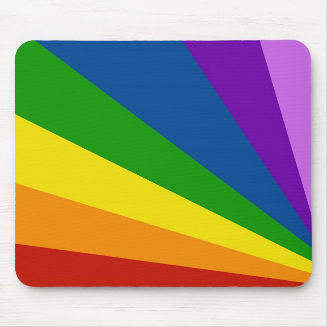 Mousemat Rainbow Stripe Zoom Abstract Design (Front)