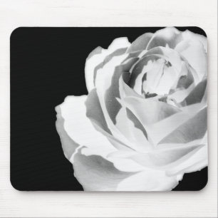Mousemat White Rose Flowered Mousepad