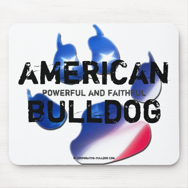 Mousepad American Bulldog (Front)