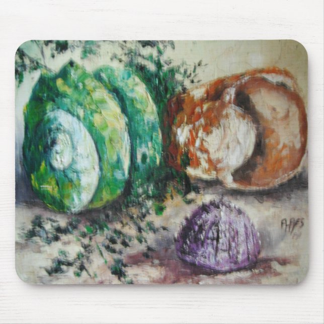 Mousepad Ann Hayes Painting Sea Shells (Front)