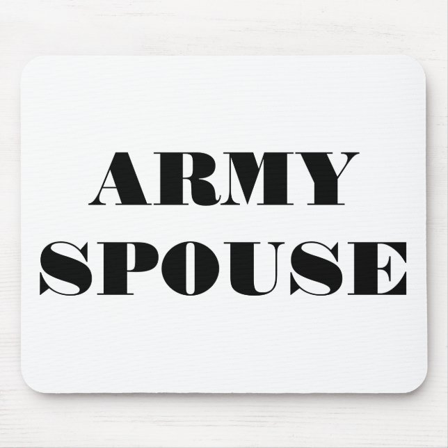 Mousepad Army Spouse (Front)