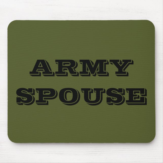 Mousepad Army Spouse (Front)