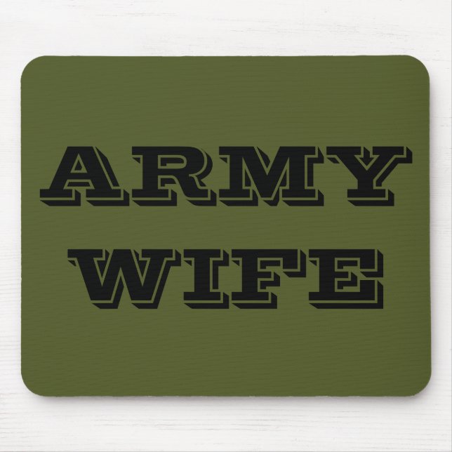 Mousepad Army Wife (Front)