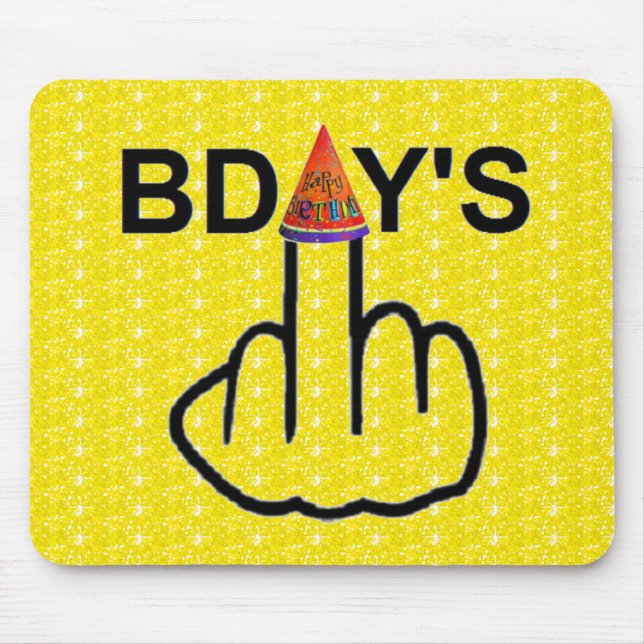 Mousepad Birthdays Flip (Front)