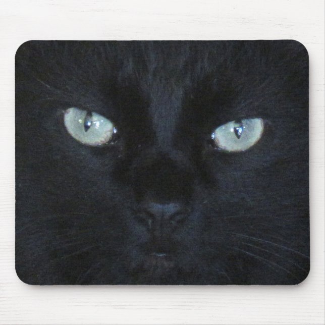 Mousepad - Black Cat Face (Front)