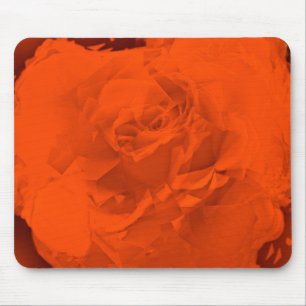 Mousepad Bloomed Rose Warm Orange