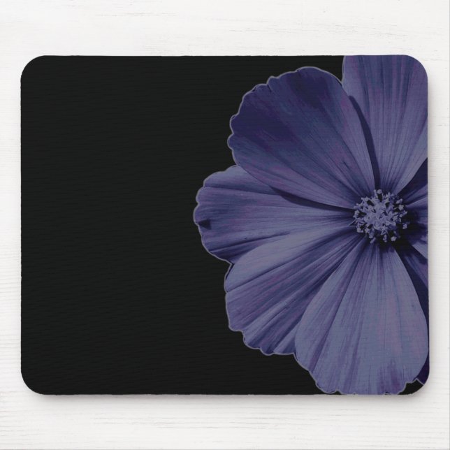 Mousepad Blue Astor Flower (Front)